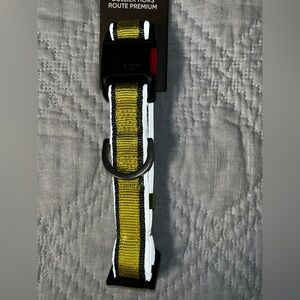 Jeep Slick Rock Rubber Dog Collar Medium Waterproof Collar Green reflective